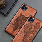 Slim Wood Back Cover For iPhone