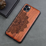 Slim Wood Back Cover For iPhone